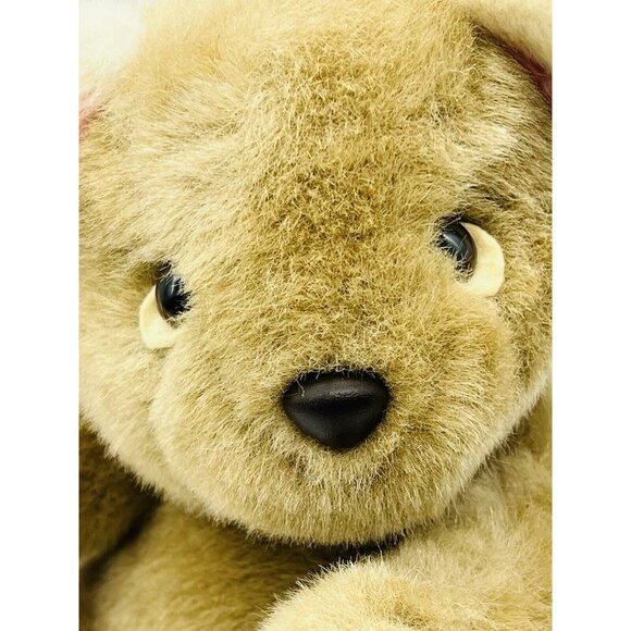 Vintage Kamar Bear Plush Stuffed Teddy 10 Inch Japan Air Brushed Honey Color - Picture 2 of 10